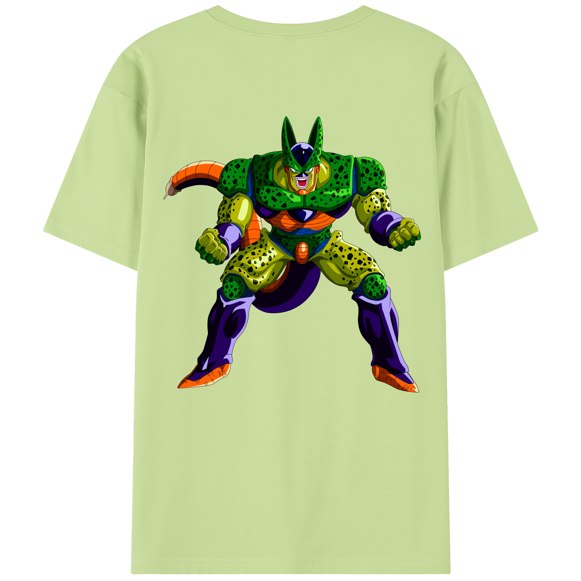 （画像用） ドラゴンボール セル DRAGON BALL Cell 綿100％半袖Tシャツ（背面プリント）